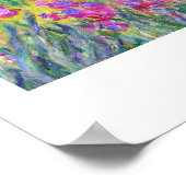 ジヴェルニー・クロード・モネのアイリスクールガーデン ポスター (角)