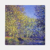 ジヴェルニ絵画ーの近くのエプテでクロード・モネが曲がる マグネット (正面)