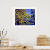 ジヴェルニ絵画ーの近くのエプテ川でモネの曲がり ポスター (キッチン)