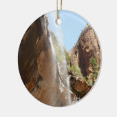 ジーオン国立公園のエメラルドプール秋II セラミックオーナメント (左)