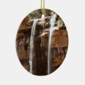 ジーオン国立公園のエメラルドプール秋IV セラミックオーナメント (右)