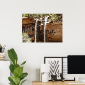 ジーオン国立公園のエメラルドプール秋IV ポスター (ホームオフィス)