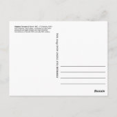 ジークバート・タラッシュ・チェス・プレーヤー ポストカード (裏面)