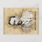 ジークバート・タラッシュ・チェス・プレーヤー ポストカード (正面)