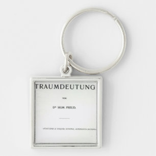 ジークムント・フロイト著Traumdeutung死ぬTitlepage キーホルダー