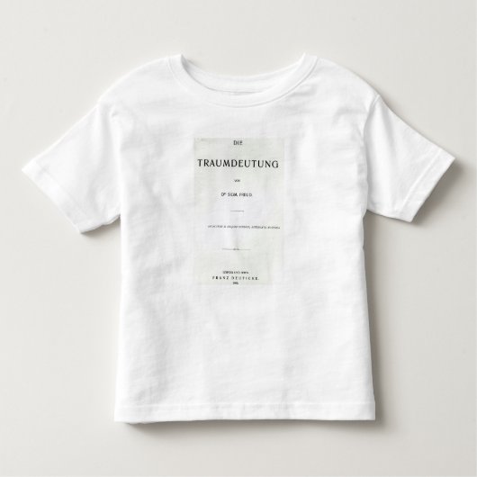 ジークムント・フロイト著Traumdeutung死ぬTitlepage トドラーTシャツ (正面)