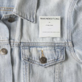 ジークムント・フロイト著Traumdeutung死ぬTitlepage 缶バッジ (インサイチュ)