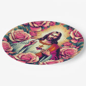 ジーザスフラワー紙プレート! ペーパープレート (アングル)