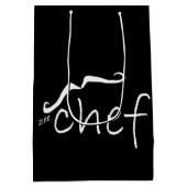 ジーシェフフランスのブラックMGB ミディアムペーパーバッグ (裏面)