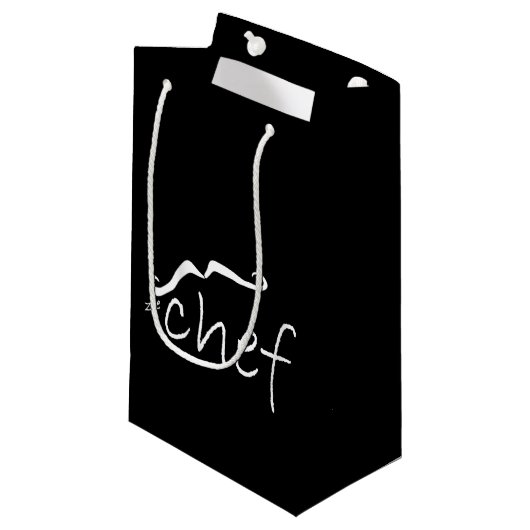 ジーシェフフランスのブラックSGB スモールペーパーバッグ (正面アングル)