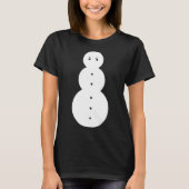 ジージー・スノーマン おもしろい怒った雪だるま Tシャツ (正面)