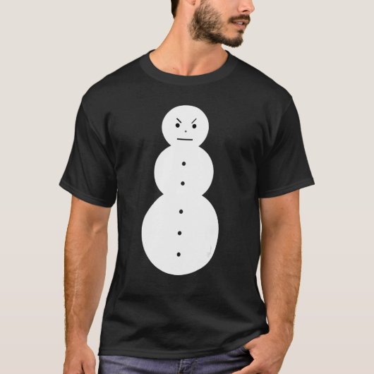 ジージー スノーマン    怒ったスノーマン ジージー スノーマン Tシャツ (正面)