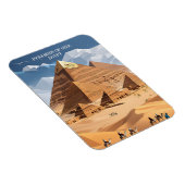 ジーズのピラミッド、エジプト旅行アートヴィンテージ磁石 マグネット (右側)