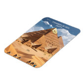 ジーズのピラミッド、エジプト旅行アートヴィンテージ磁石 マグネット (左側)