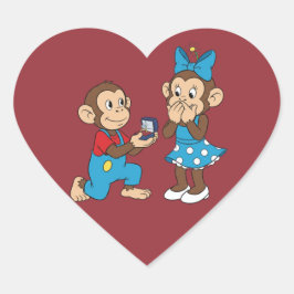 ジーナとミモとプロポーズ ハートシール