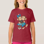 ジーナとミモのキス Tシャツ (正面)