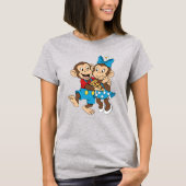 ジーナとミモのピザスライス Tシャツ (正面)