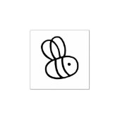 ジーナのハチ2 1x1インチ ラバースタンプ (インプリント)