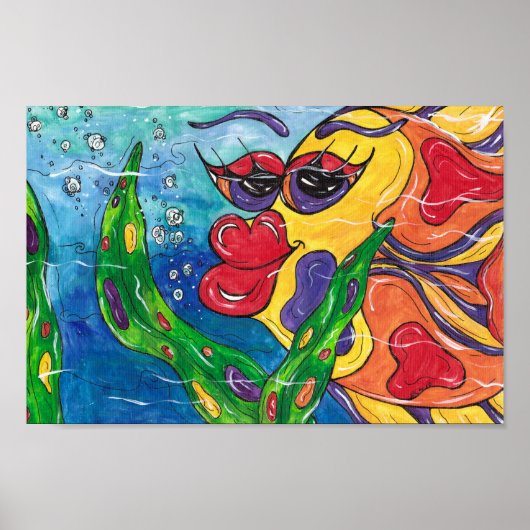 ジーナザゴールドフィッシュプリント ポスター (正面)