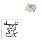 ジーナズフクロウ ラバースタンプ (押印)