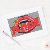 ジーナ！コーヒー 長方形シール (封筒)