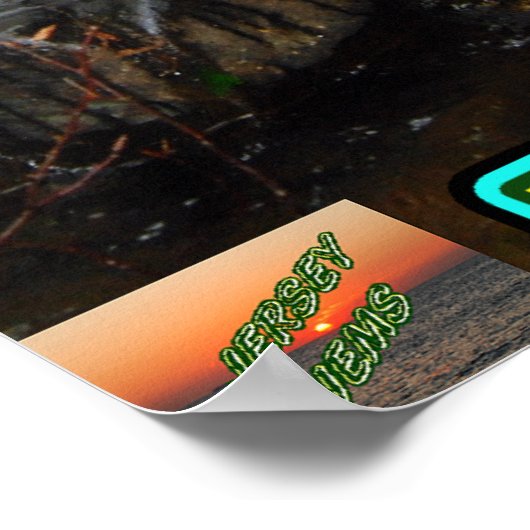 ジーナ（白黒） ポスター (角)