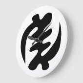 ジーニャメ|神は最高のアディンクラの象徴 ラージ壁時計 (傾斜)