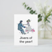 ジーブおもしろい！スイング踊りロックンロール ポストカード (スタンド正面)