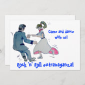 ジーブ・ファン！ ロックンロール スウィングダンス 招待状 (正面/裏面)