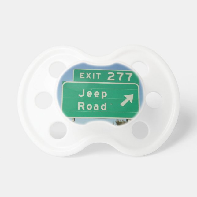 ジープの交通標識の調停者 おしゃぶり (正面)