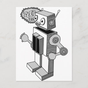 ジープびんロボット ポストカード