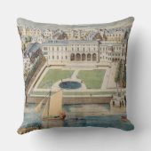 ジーンが刻む繊維のサマセット州の古い家 クッション (裏面)