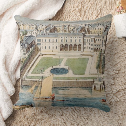 ジーンが刻む繊維のサマセット州の古い家 クッション (ブランケット)