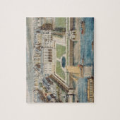 ジーンが刻む繊維のサマセット州の古い家 ジグソーパズル (縦)