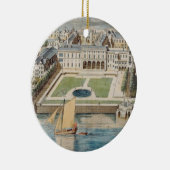 ジーンが刻む繊維のサマセット州の古い家 セラミックオーナメント (右)