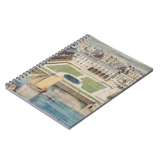 ジーンが刻む繊維のサマセット州の古い家 ノートブック (左側)