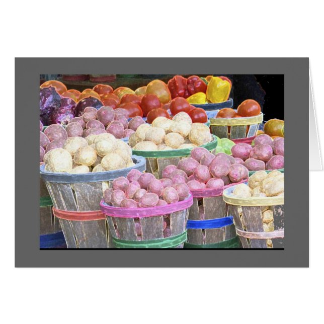 ジーンの爪の市場のポテトのブッシェル (正面横)