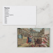 ジーンのBaによって刻まれるPepin (714-68)の勇気 名刺 (正面/裏面)