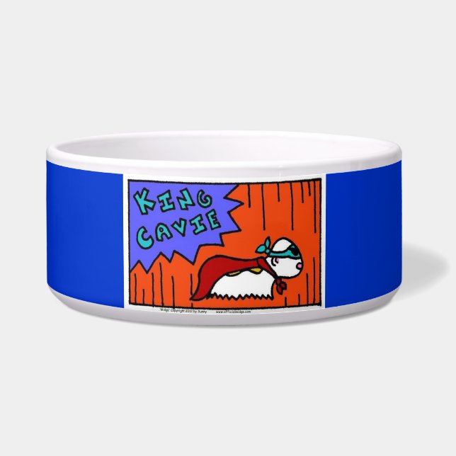 ジーンキングキャヴィーペットボウルブルー ボウル (正面)
