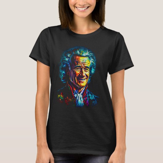 ジーンジャックルーソー哲学者 Tシャツ (正面)