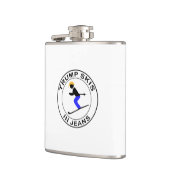 ジーンズで切り札のスキー フラスク (左)