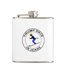 ジーンズで切り札のスキー フラスク