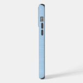 ジーンズにピンクとブルーの可愛いサンタ iPhoneケース (左側面)