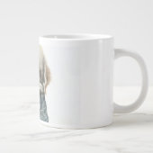 ジーンズに可愛い子犬アートモノグラム ジャンボコーヒーマグカップ (右)