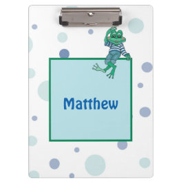 ジーンズのカエル，誕生日,水玉模様 クリップボード