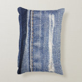 ジーンズのテクスチャ背景。 アクセントクッション (裏面(縦))