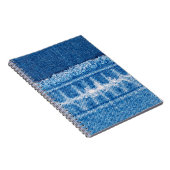 ジーンズのデニムテクスチャ ノートブック (右側)