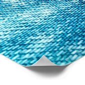 ジーンズのデニムテクスチャ ポスター (角)