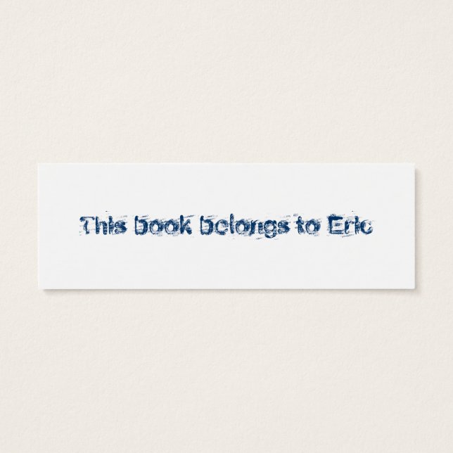 ジーンズのブックマーク (裏面)