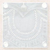 ジーンズのポケット ガラスコースター (裏面)